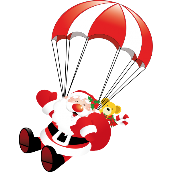 pere noel parachute